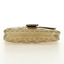 FENDI Zucca Canvas Mamma Baguette Schoudertas Leer Goud Origineel 189267SAM-5