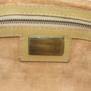 FENDI Zucca Canvas Mamma Baguette Schoudertas Leer Goud Origineel 189267SAM-24