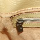 FENDI Zucca Canvas Mamma Baguette Schoudertas Leer Goud Origineel 189267SAM-27