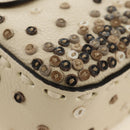 FENDI Celeria Mamma Baguette Schoudertas Leer 2-wegs Ivoor Auth 189268SAM-15