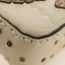 FENDI Celeria Mamma Baguette Schoudertas Leer 2-wegs Ivoor Auth 189268SAM-17