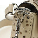 FENDI Celeria Mamma Baguette Schoudertas Leer 2-wegs Ivoor Auth 189268SAM-19