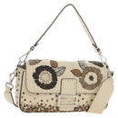 FENDI Celeria Mamma Baguette Schoudertas Leer 2-wegs Ivoor Auth 189268SAM-1