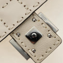 FENDI Celeria Mamma Baguette Schoudertas Leer 2-wegs Ivoor Auth 189268SAM-24