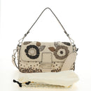 FENDI Celeria Mamma Baguette Schoudertas Leer 2-wegs Ivoor Auth 189268SAM-12