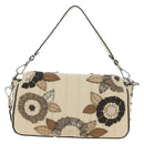 FENDI Celeria Mamma Baguette Schoudertas Leer 2-wegs Ivoor Auth 189268SAM-2
