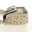 FENDI Celeria Mamma Baguette Schoudertas Leer 2-wegs Ivoor Auth 189268SAM-3