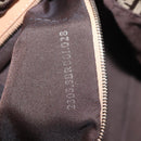 FENDI Zucchino Canvas Mamma Baguette Shoulder Bag Beige Silver Auth 189270A-25