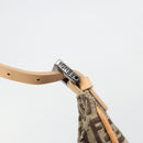FENDI Zucchino Canvas Shoulder Bag Beige Auth 189271-17