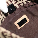 FENDI Zucchino Canvas Shoulder Bag Beige Auth 189271-18