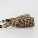 FENDI Zucchino Canvas Shoulder Bag Beige Auth 189271-4