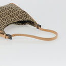 FENDI Zucchino Canvas Shoulder Bag Beige Auth 189271-7