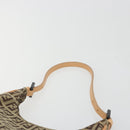 FENDI Zucchino Canvas Shoulder Bag Beige Auth 189271-8