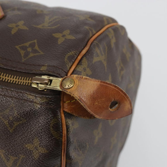 LOUIS VUITTON Monogram Speedy 30 Hand Bag M41526 LV Auth 189273