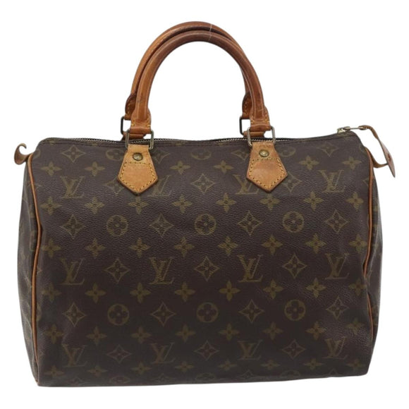 LOUIS VUITTON Monogram Speedy 30 Hand Bag M41526 LV Auth 189273