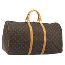 LOUIS VUITTON Monogram Keepall 55 Boston Bag M41424 LV Auth 189275-1
