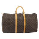 LOUIS VUITTON Monogram Keepall 55 Boston Bag M41424 LV Auth 189275-13