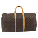 LOUIS VUITTON Monogram Keepall 55 Boston Bag M41424 LV Auth 189275-2