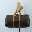 LOUIS VUITTON Monogram Keepall 55 Boston Bag M41424 LV Auth 189276V-26