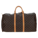 LOUIS VUITTON Monogram Keepall 55 Boston Bag M41424 LV Auth 189276V-2