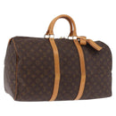 LOUIS VUITTON Monogram Keepall 50 Boston Bag M41426 LV Auth 189277A-1
