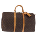 LOUIS VUITTON Monogram Keepall 50 Boston Bag M41426 LV Auth 189277A-13