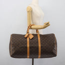LOUIS VUITTON Monogram Keepall 55 Boston Bag M41424 LV Auth 189278V-20