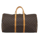 LOUIS VUITTON Monogram Keepall 55 Boston Bag M41424 LV Auth 189278V-3