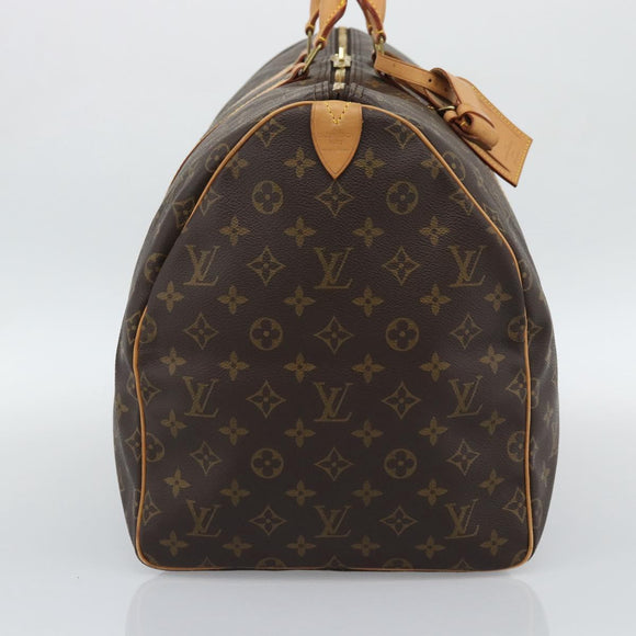 LOUIS VUITTON Monogram Keepall 55 Boston Bag M41424 LV Auth 189278V