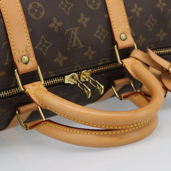 LOUIS VUITTON Monogram Keepall 55 Boston Bag M41424 LV Auth 189278V