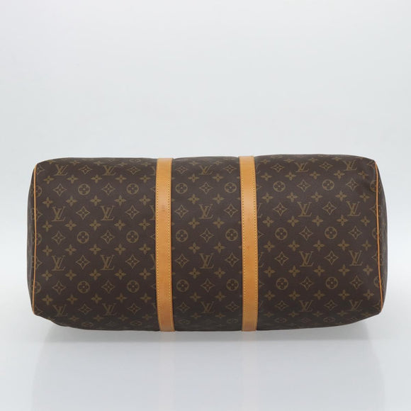 LOUIS VUITTON Monogram Keepall 55 Boston Bag M41424 LV Auth 189278V
