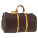 LOUIS VUITTON Monogram Keepall 50 Boston Bag M41426 LV Auth 189279V-1