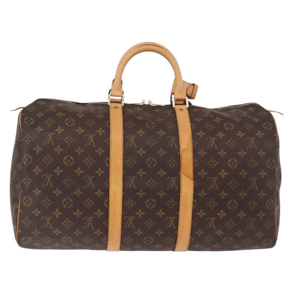 LOUIS VUITTON Monogram Keepall 50 Boston Bag M41426 LV Auth 189279V