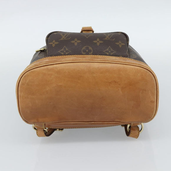 LOUIS VUITTON Monogram Montsouris MM Rugzak M51136 LV Auth 189280
