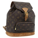 LOUIS VUITTON Monogram Montsouris MM Rugzak M51136 LV Auth 189280-1