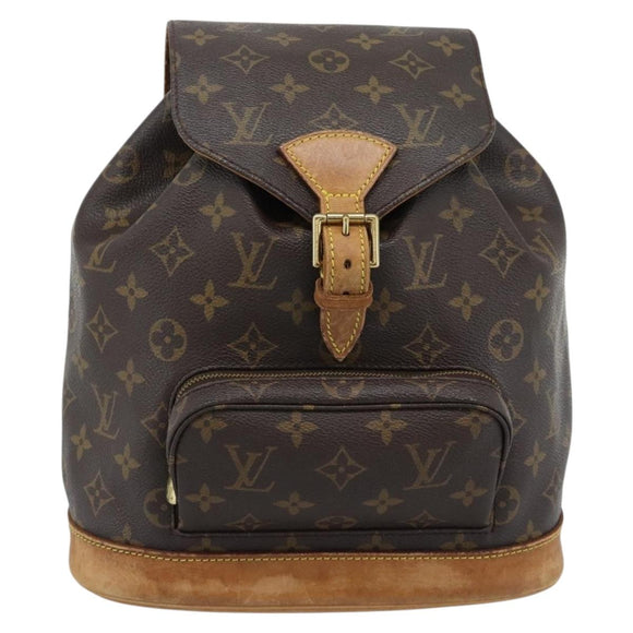 LOUIS VUITTON Monogram Montsouris MM Rugzak M51136 LV Auth 189280