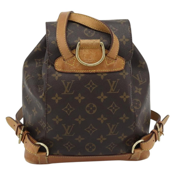 LOUIS VUITTON Monogram Montsouris MM Rugzak M51136 LV Auth 189280