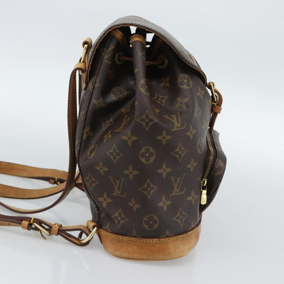 LOUIS VUITTON Monogram Montsouris MM Rugzak M51136 LV Auth 189280