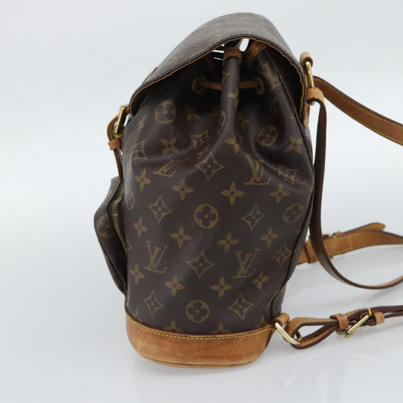 LOUIS VUITTON Monogram Montsouris MM Rugzak M51136 LV Auth 189280