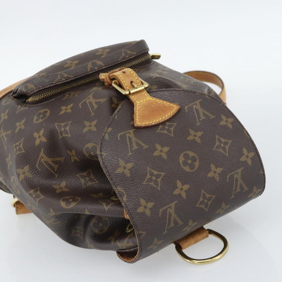 LOUIS VUITTON Monogram Montsouris MM Rugzak M51136 LV Auth 189280