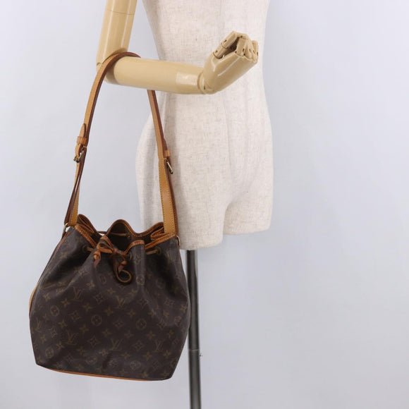 LOUIS VUITTON Monogram Petit Noe Shoulder Bag M42226 LV Auth 189283