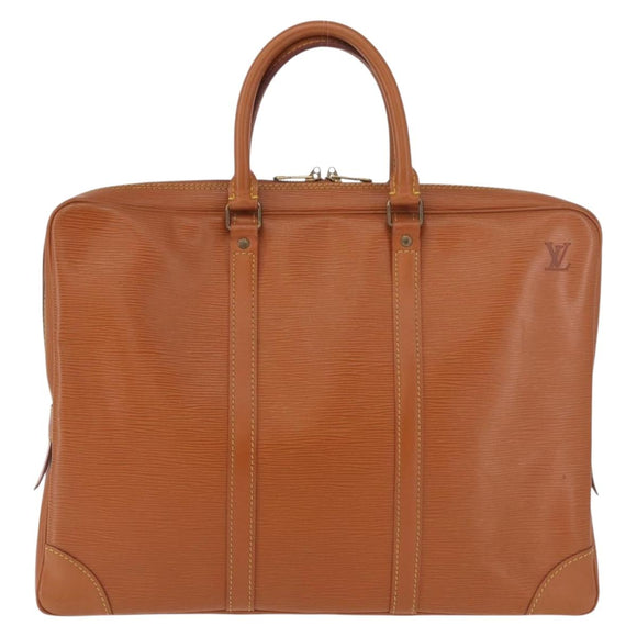 LOUIS VUITTON Epi Porte Documents Voyage Zipangu Gold M54478 Auth 189287