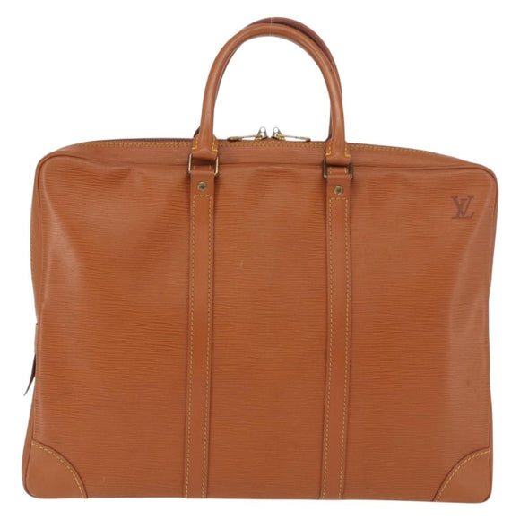 LOUIS VUITTON Epi Porte Documents Voyage Zipangu Gold M54478 Auth 189287