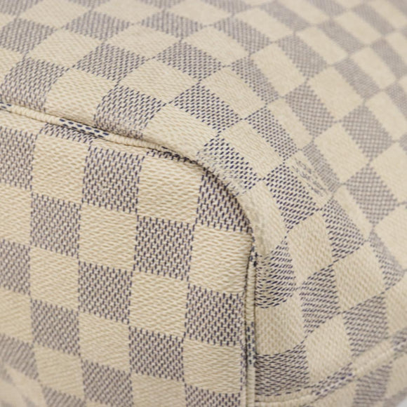 LOUIS VUITTON Damier Azur Neverfull MM Tote Bag N41605 LV Auth 189288