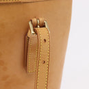 LOUIS VUITTON Nomad leather Bucket PM Shoulder Bag Beige M85001 LV Auth 189289-10