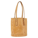 LOUIS VUITTON Nomad leather Bucket PM Shoulder Bag Beige M85001 LV Auth 189289-1