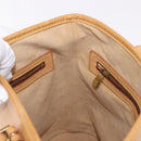 LOUIS VUITTON Nomad leather Bucket PM Shoulder Bag Beige M85001 LV Auth 189289-22