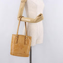 LOUIS VUITTON Nomad leather Bucket PM Shoulder Bag Beige M85001 LV Auth 189289-27