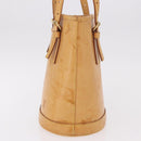 LOUIS VUITTON Nomad leather Bucket PM Shoulder Bag Beige M85001 LV Auth 189289-3