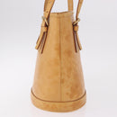 LOUIS VUITTON Nomad leather Bucket PM Shoulder Bag Beige M85001 LV Auth 189289-5